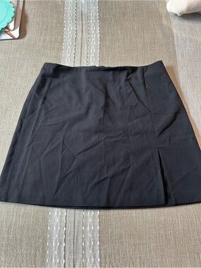 Aritzia Black Mini Skirt with Subtle Side Slit